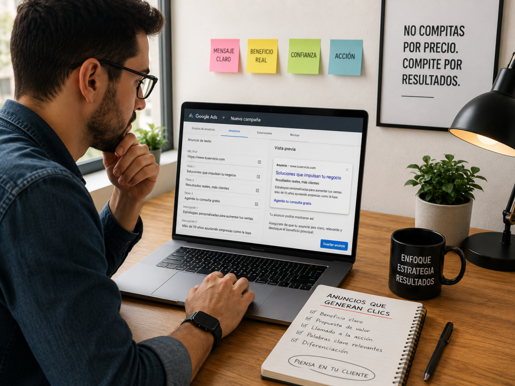 Cómo crear anuncios de Google Ads que generen clics