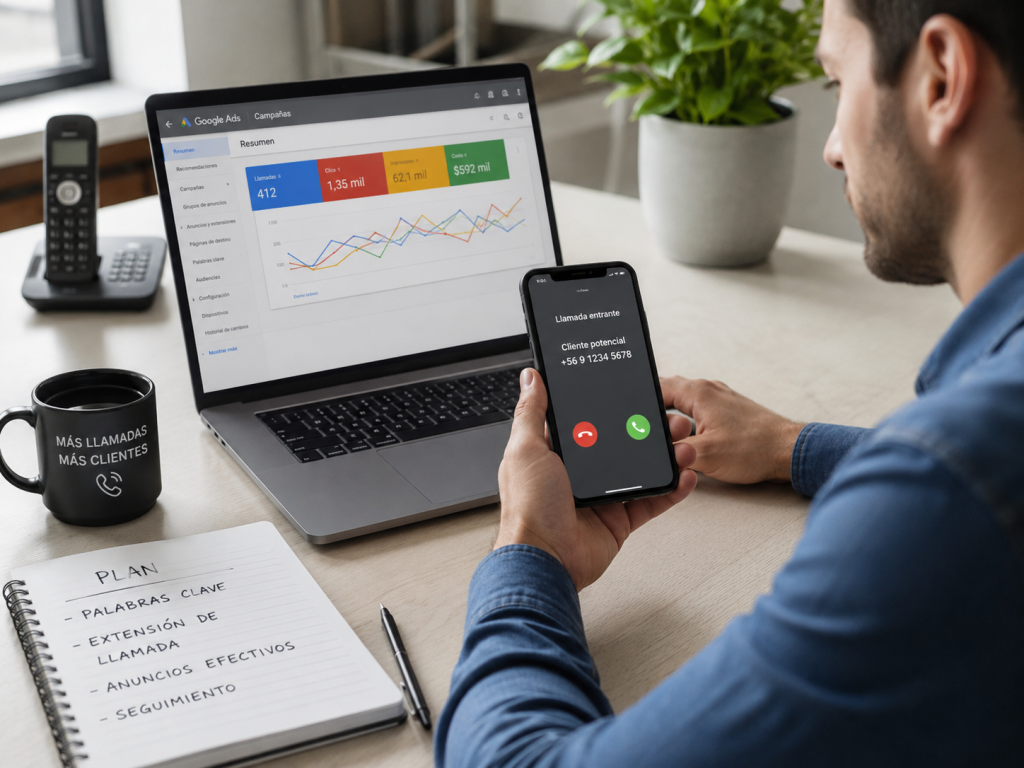 Cómo usar Google Ads para aumentar llamadas telefónicas