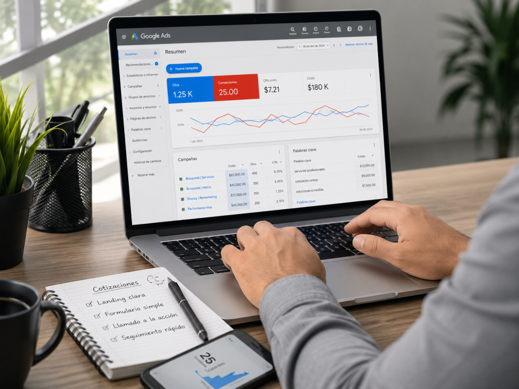 Cómo generar cotizaciones desde Google Ads